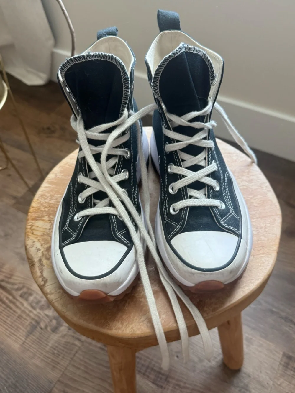Converse Run Star Hike Platform Sneaker - Black / White / Gum